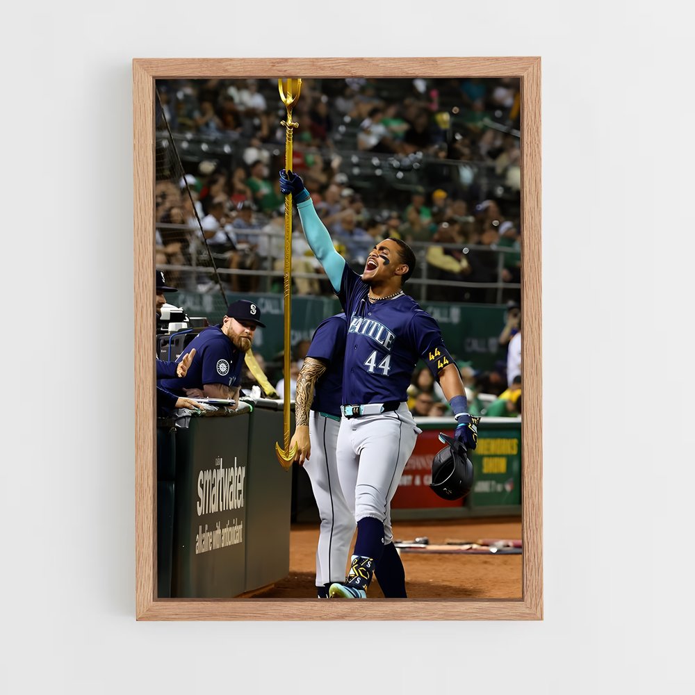 Poster Julio Rodriguez – affiche Baseball (vue 4)